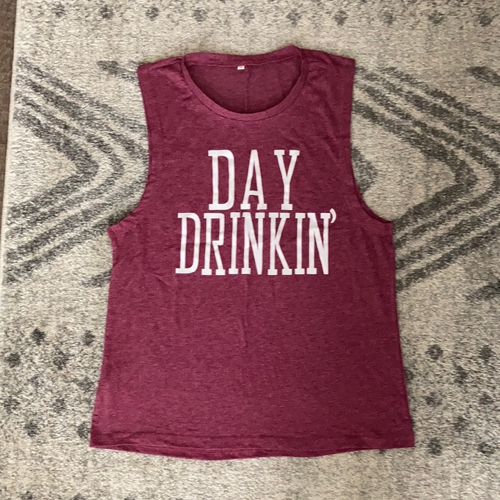 Day drinkin’ top, size medium, NWOT